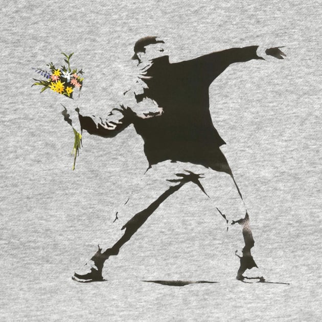 Banksy flower grenade by TeeMax